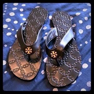 Tory Burch Monroe Thong-Black